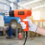 BLACK+DECKER Kx1800 Dual Temperature High Speed Heat Gun for Removing & Drying Paint Coats, Remelting Adhesives & Shrink Wrapping,1800 Watts Corded Electric (Orange Black)