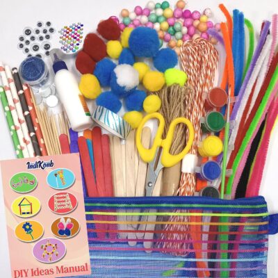 16 in 1 Art and Craft Kit for Girls and Boys with for Kids DIY for All Ages from 8 - 16 Old ,Paper ,Multicolor