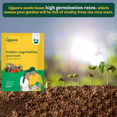 Indian Vegetable Seeds Bank For Home Garden 50 Varieties - 2255 Seeds