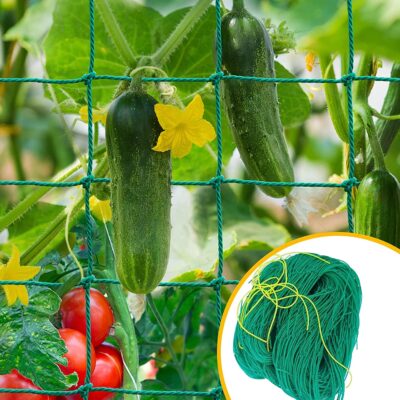 Plant Climbing net & Creeper Net & Plant Trellis Net Plant Support Net Green Color for Agriculture and Gardening Net - 6Feet x 6Feet