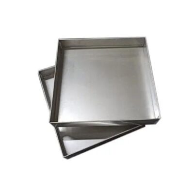 The Bakers Hub Aluminium Rectangle Cake Mould | Brownie Tray Baking Pan (750g) – Durable Bakeware