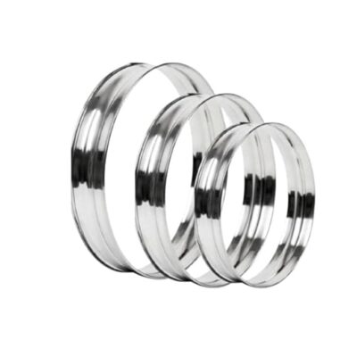 The Cook House Stainless Steel Round Hot Pot Stand | Set of 3 Baby Rings