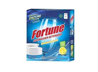 Fortune Dishwasher Detergent Powder 1 Kg – Compatible with All Dishwasher Brands, Stain-Free & Spotless Cleaning