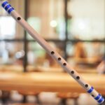HARIPRASAD Flutes New Edition for Beginners C Scale Right Handed Assam Bamboo Bansuri Musical Instrument 19 inch Approx. (Blue)