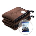 800 GSM Microfiber Cloth' - Ultra Soft Cleaning Cloth for Car, Bike - Polishing, Detailing, Highly Absorbent (Size - 40X40 Cm) (Set of 2 Pc) (Colour - Beige + Coffee)