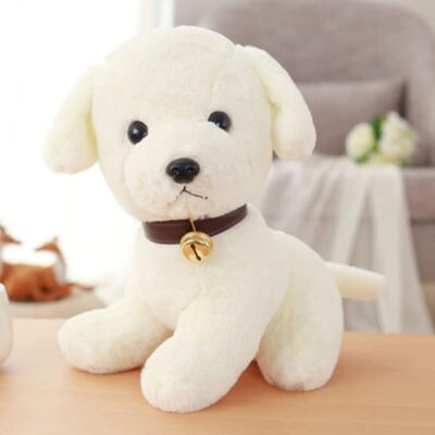 Babique Soft Plush Dog Toy – 25 cm (White)