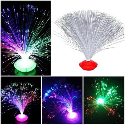 NOBILEA Fiber Optic LED Color-Changing Lamp – Multicolor