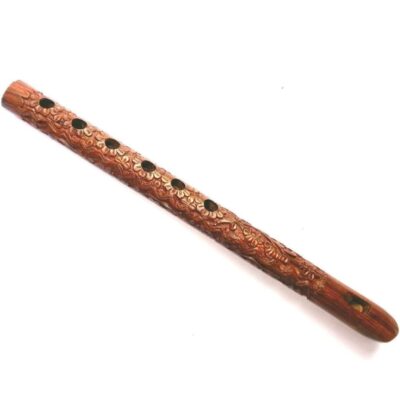 Karaft wila Flute Carving Wooden Player Bansuri Lord Krishna New Musical Instrument Flutes With beautiful carving pure sheesham wood