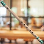 HARIPRASAD Flutes New Edition for Beginners C Scale Right Handed Assam Bamboo Bansuri Musical Instrument 19 inch Approx. (Green)
