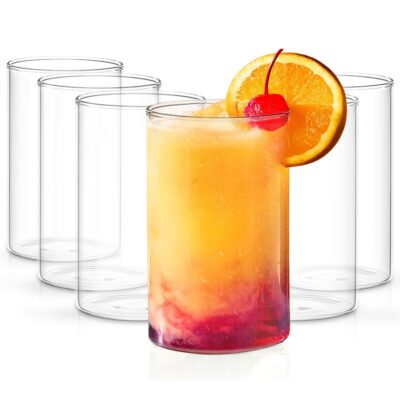 Borosil Vision Glass Set – 295 ml, Set of 6 (Transparent)
