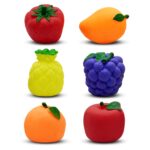 Jankee’s Chu Chu Fruit Bath Toy Set – 6 Pcs, Multicolor