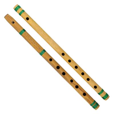 Blue Panther Indian Bamboo Flute Bansuri, Set of 2, Fipple & Transverse, For Kids