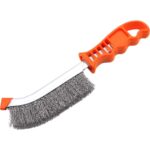 Harden Professional 225mm Hand Steel Wire Brush Scraper – Plastic Handle for De-Rusting, Polishing, and Cleaning Metal Surfaces