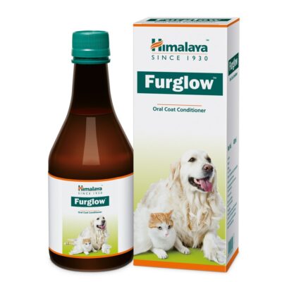 Himalaya Fur Glow – Oral Coat Conditioner for Dogs | Controls Hair Shedding, Flaky Skin & Dandruff | Enriched with Omega 3 & 6, Zinc & Herbs (200 ml)
