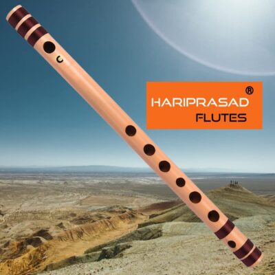 HARIPRASAD Flutes C Scale Bamboo Flute | Natural Bansuri Musical Instrument | Original Assam Bamboo | Ideal for Beginners