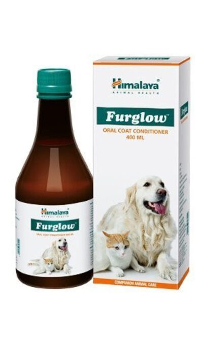 Himalaya Furglow Oral Coat Conditioner for Dogs & Cats | Controls Shedding, Improves Skin & Coat Health | 200 ml (Pack of 2)