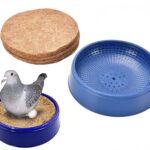 Birds Mini World Pigeon Nest Bowl with Coconut Palm Mat – Breeding & Hatching Nest for Pigeons, Doves, Quails & Small Birds (1 Unit)