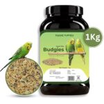 Foodie Puppies Bird Food for Budgies – Natural & Healthy Premium Mix Seeds with Canary, Sunflower, Oats & Niger | Daily Nutrition for All Life Stages (1 kg)