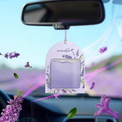 Gel Wink Hanging Car Perfume - Lavender, Musk, ocean | Pack of 3 | Long-Lasting Gel Based Car Air Freshener | Car Accessories | Last Up to 30 Days