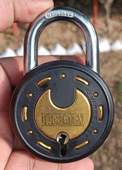 IBDA Steel Padlock – 65mm, 7 Lever Technology, Double Locking, Rivetless Body, Multicolor