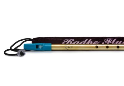 Radhe Flutes | C Natural Flute | Tuned with Tanpura A=440Hz | Brass Flute + Velvet Cover