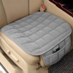 Comfortable Ultra-Soft Memory Foam Car Seat Cover with Non-Slip Grip and Storage Pouch – Universal Fit, Car Seat Cover (Gray Front 1PC)