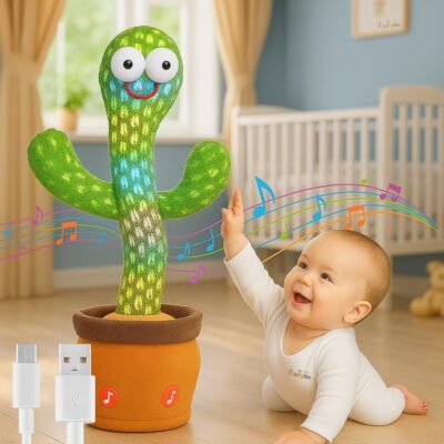 Toy Imagine Rechargeable Talking & Dancing Cactus Toy for Kids – Musical, Speaking & Educational Plush
