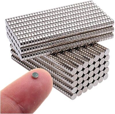 Mini Round Magnets for Crafts | 100pcs Tiny Magnets | 4 x 1.5 mm | Strong Magnetic Discs for DIY, Art, School & Home Projects