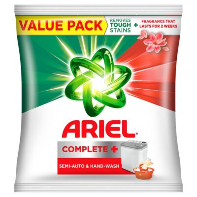 Ariel Complete Detergent Powder | 4kg | Removes 100 Tough Stains in 1 Wash | Long-Lasting Fragrance | Suitable for Semi-Auto & Bucket Wash