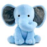 Babique Plush Elephant Toy – 30 cm (Blue)