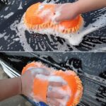 Car Cleaning Brush Cleaner Tools Microfiber Super Clean Car Windows Cleaning Sponge Chenille Coral Fleece Cloth Towel Car Wash Gloves Auto Washer (Multicolor, 1Pc)