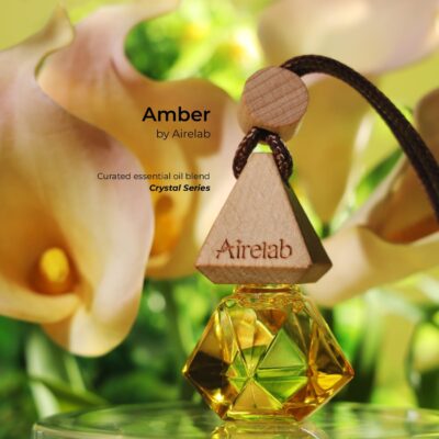 Amber Car Scents Air Freshener | Automotive Hanging Diffuser with Rich Fragrance Inspired by J.P.G Le Male Elixir | luxury Unisex Car Perfume with Odour Eliminator & Long Lasting Formula - 8ml