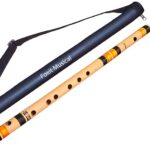 Foxit Professional Flutes C Sharp Medium Right-Hand Bansuri Size 18.5 inches With Free Carry Cover