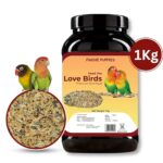 Foodie Puppies Bird Food for Lovebirds – Premium Natural Mix Seeds with Sunflower, Oats & Niger | Daily Nutrition for All Life Stages (1 kg)