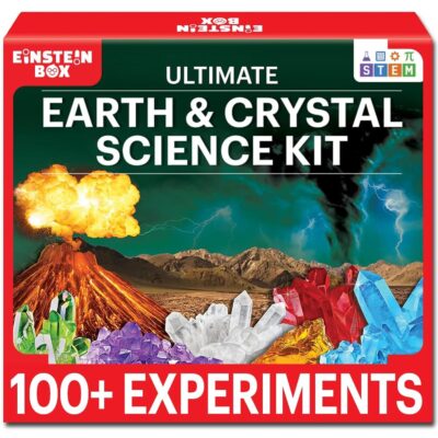 Einstein Box Ultimate Earth & Crystal Science Kit – 100+ Experiments (Ages 8–14)