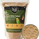 Natural Bird Food with Calcium & Spirulina | For Budgies, Finches, Lovebirds, Cockatiels, Parrots & Parakeets | 450 g