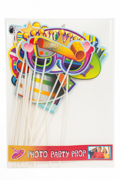 Photo Party Props – 26 Pcs Birthday & Celebration Photo Booth Kit