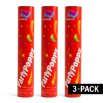 Party Popper 3-Pack | Set of 3 Confetti Shooters | 30 cm Celebration Poppers for Parties, Weddings & Events