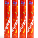 Party Popper 4-Pack | Set of 4 Confetti Shooters | 30 cm Celebration Poppers for Parties, Weddings & Festivals