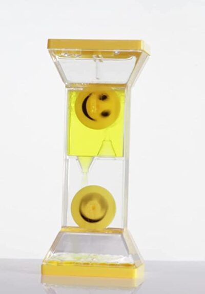 KharidoLive Liquid Droplet Hourglass Paperweight – Yellow