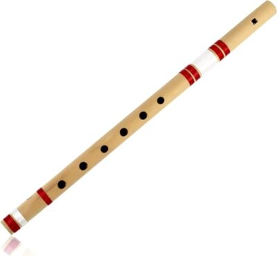 GIRLYZ ATTIRE Traditional Handmade Wooden Bamboo Flute Basuri Musical Instrument for Gifting and Janmashtami, (Pack Of 1)