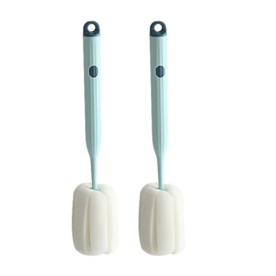(Pack of 2) Bottle Soft Brush Sponge Bottle Brush Soft and Easy to Clean, Baby Bottle Sponge Brush Can Effectively Remove The Stain Residue On The Bottom of The Cup