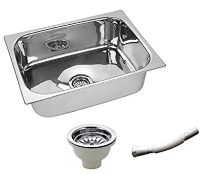 ROYAL SAPPHIRE Stainless Steel Polished Finish Sink (18x16x8 inches) - Silver
