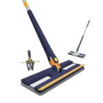 Mop for Home Cleaning Floor with Wiper | 2 in 1 Dehydrated Self-Wringing Floor Cleaning Mop for Home | Mopping Stick for Home, Office, Hotels, Hospitals |1 Extra Pad Free (Blue)