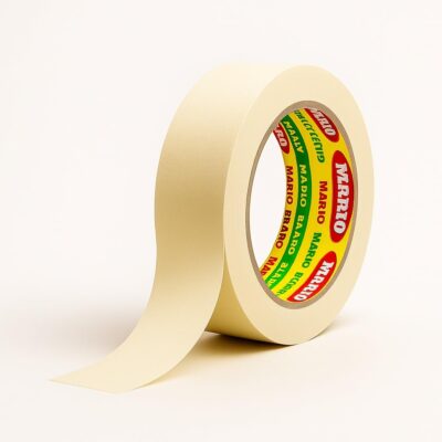Mario Masking Tape - 20 Meter Length, 12mm Width - DIY Art & Craft, Easy Tear Tape, Best for Carpenter, Labelling, Painting and leaves no residue after a peel. 12 Rolls Per Pack