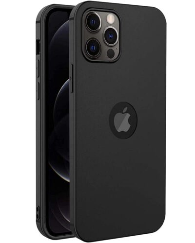 Amozo Slim Bumper Case for iPhone 12/12 Pro (Black)