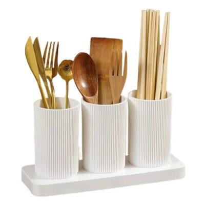 Zollyss Kitchen Organizer | Spoon, Fork & Knife Stand for Kitchen & Dining Table (23×8×12 cm)