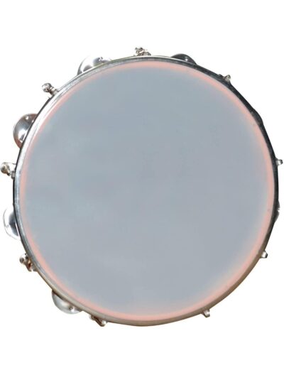 SM'SAI MUSICALS Tambourine 10 Inch Hand Percussion Musical Instrument, Random Color Perfect for Folk, Dance, Worship & Music Performances