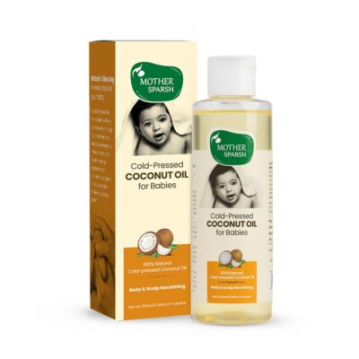 Cold Pressed Coconut Oil for Baby Massage, Skin & Hair Care | 100% Natural Baby Oil for New Born | 200ml