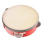 THE STYLE SUTRA Educational Toy Musical Tambourine Beat Instrument Hand Drum Red
